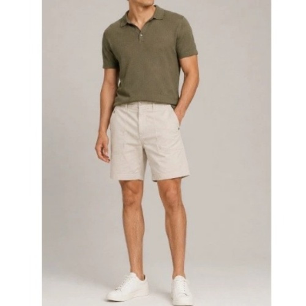 Vuori Men's Oatmeal Classic Woven Shorts Size 28 NWT